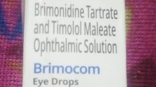 Brimonidine Tartrate and Timolol Maleate Ophthalmic Solution Brimocom Eye Drops Full Information [upl. by Philipines]