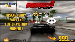 Burnout 3 Takedown PS2  INSANE Funny Fails and Clutch Victory Moments [upl. by Gabriel]