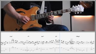 PentUp House Clifford Brown Solo with Tablature Transcription for Guitar [upl. by Rebmik13]