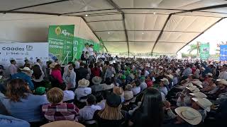 Ken Salazar Embajador de EUA en México da mensaje a agricultores en la Expo Agro Sinaloa 2024 [upl. by Hanikahs]