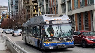 TransLink Bus Action  Downtown Vancouver [upl. by Zacherie47]