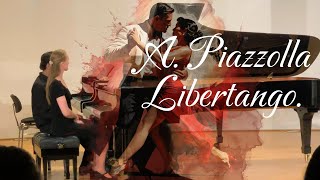 Piazzolla  Libertango Oleksandr Shykyta amp Vasylyna Hrynevych [upl. by Lilak488]