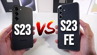 Samsung Galaxy S23 VS Samsung Galaxy S23 FE  Which Should You Buy In 2024 [upl. by Ylram]