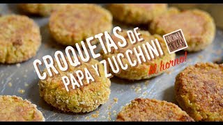 Croquetas de papa al horno  Croquetas de papa y zucchini [upl. by Darrick]