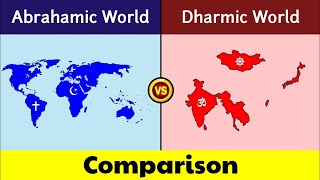 Abrahamic World vs Dharmic World Dharmic World vs Abrahamic World Comparison Dharmic [upl. by Pohsib]