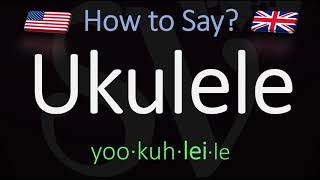 How to Pronounce Ukulele CORRECTLY Meaning amp Pronunciation [upl. by Grigson617]