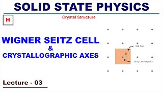 Wigner Seitz cell amp Crystallographic Axes  Crystal Structure [upl. by Monahan]