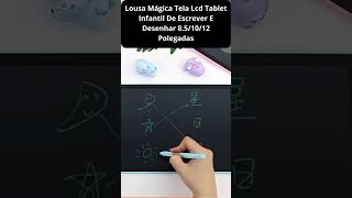 Lousa Mágica Tela Lcd Tablet Infantil De Escrever E Desenhar 851012 Polegadas [upl. by Park655]