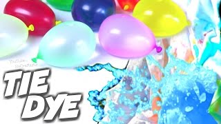 TIE DYE with BALLOONS  Easy TieDye How To  SoCraftastic [upl. by Ahsinut652]