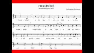 Ludwig van Beethoven Freundschaft Vierstimmiger Kanon WoO 164 [upl. by Riggall]