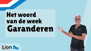 Het woord van de week garanderen [upl. by Delanie157]