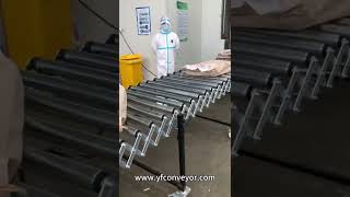 Motorized Expandable Roller Conveyor Operation in two way [upl. by Pincince725]