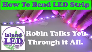 How to BEND your LED Strips around corners I show how on the 5050 RGB and the 3528 IP33 and IP65 [upl. by Benedick]