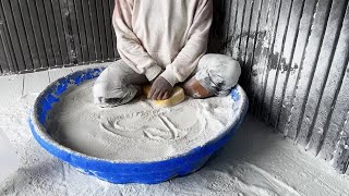 Sitting in the pool powder play cleaning and sweeping and more dusty fun ASMR powderplay [upl. by Frangos]