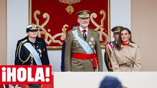 Los Reyes y la princesa de Asturias presiden un 12 de octubre con la lluvia como gran protagonista [upl. by Marek]