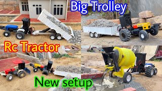 DIY Mini Farmhouse for Rc Tractors dc Motor working New Setup Upgrade big Trolley​⁠MrPendujatt22 [upl. by Eardna]