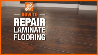 How to Repair Laminate Flooring  The Home Depot [upl. by Rehptsirhc]