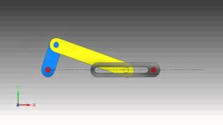 Mecanismo BielaManivela Solid Edge ST4 [upl. by Ahsei]