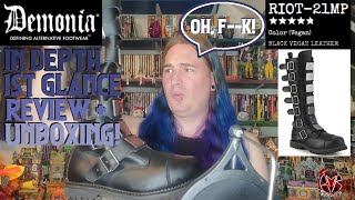 Demonia Boots Unboxing  Riot 21MP Review [upl. by Eveline]