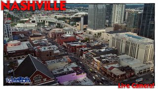 Nashville Live Camera Downtown and Lower Broadway Live Cam Honky Tonky Highway [upl. by Lsiel]