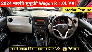 2024 Maruti Suzuki Wagon R Vxi 10L OBD2 Interior Feature Review  On Road price [upl. by Senaj248]