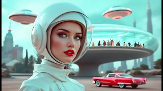 Tomorrows Welcomes You  Life in Retro Future World  AI Short Film [upl. by Sucramel]