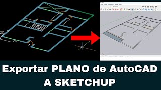 Exportar PLANO de AutoCAD a SKETCHUP 2024 [upl. by Ellissa]