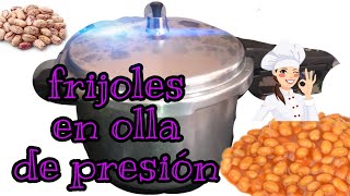 Cómo cocer frijoles en olla Express [upl. by Aohsoj]