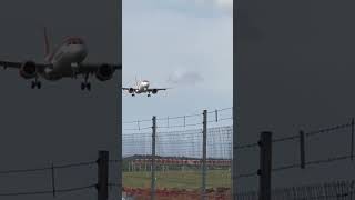 EasyJet landing Bristol Airport planespottingplaneaviationbristolbristolairportlandingplane [upl. by Udell]