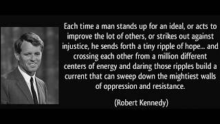 Robert F Kennedy Speech  A Ripple of HopeDarragh Byrne Remix [upl. by Acinoreb]