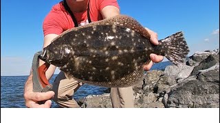 Flounder and Redfish from Kenner Bruh Bank fishing [upl. by Radack]