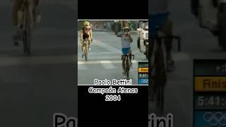 ORO EN ATENAS 2004 PAOLO BETTINI CICLISTA CAMPEON cycling ciclismo olimpiadas vintage bike [upl. by Silrac]