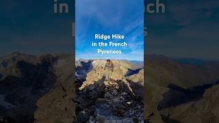 Morning on French 3000er hikesolohikingmountainsfrenchinsta360x3hikingpyreneesmentalhealth [upl. by Ozner]