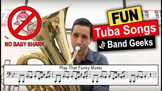 Top 10 songs YOU can play on TUBA no Baby Shark [upl. by Oribelle860]