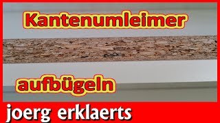 Kantenumleimer aufbügeln Umleimer anbringen Anleitung Tutorial Nr220 [upl. by Nowd]