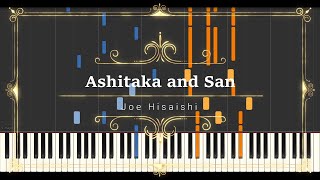 Joe Hisaishi  Ashitaka and San アシタカとサン  Synthesia Sheet Music MIDI [upl. by Budworth]