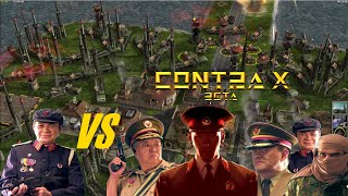 CampC Generals Contra X Beta 1 VS 5 Insane AI Artillery superiority Bay of pigs [upl. by Alyar]