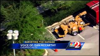 Chopper 2 surveys storm damage [upl. by Fording]