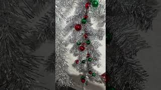 Raz 45 Silver Tinsel and Ball Ornament Christmas Garland G4406686 [upl. by Lane714]