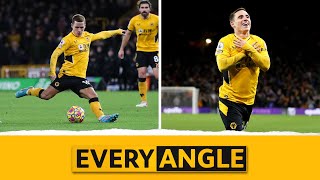 Every Angle  Daniel Podences matchwinning strike against Leicester [upl. by Denzil]