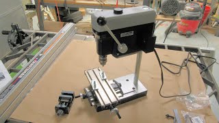 MicroMark MicroLux Mini Drill Press with Vise and XY Table Accessories [upl. by Reedy576]