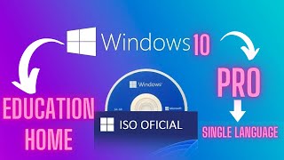 Como descargar Windows 10 Pro  Home  Education  Single Language  ISO ORIGINAL [upl. by Dolf25]