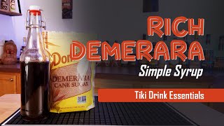 How to Make Rich Demerara Simple Syrup  Tiki Drink Essentials [upl. by Dexter]