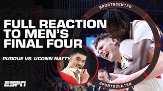 FULL REACTION Purdue amp UConn ADVANCE to the NCAA Mens National Championship 🏆  SportsCenter [upl. by Odragde]