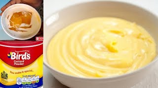 QUICK AND EASY CUSTARD RECIPE 2 WAYSBIRDS CUSTARD RECIPE [upl. by Ursola]