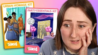 Honest Review of The Sims 4 Party Essentials  Urban Homage Kits [upl. by Arvin705]