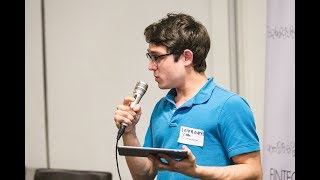 Ian Weisberger CoFounderCTO CoinRoutes pitch Cryptocurrency Hedge Funds panel [upl. by Cagle]