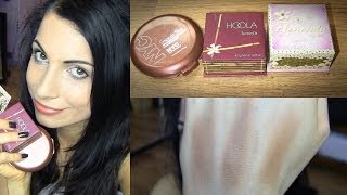 The Best Benefit Hoola Dupes  NYC Sunny Bronzer amp W7 Honolulu  Comparison [upl. by Merc908]