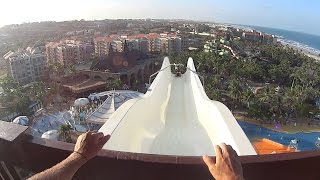 65 mph Insano Water Slide at Beach Park [upl. by Lainad106]