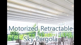 WINAISSANCE Retractable Sky Pergola with AquaScreen® Zipscreen [upl. by Lasky]